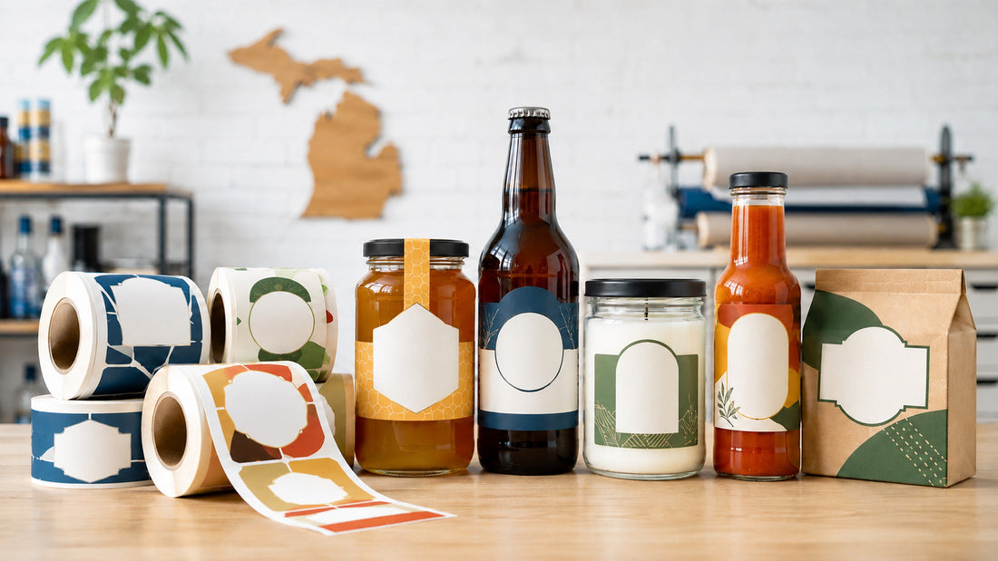Custom Roll Labels for Michigan Businesses
