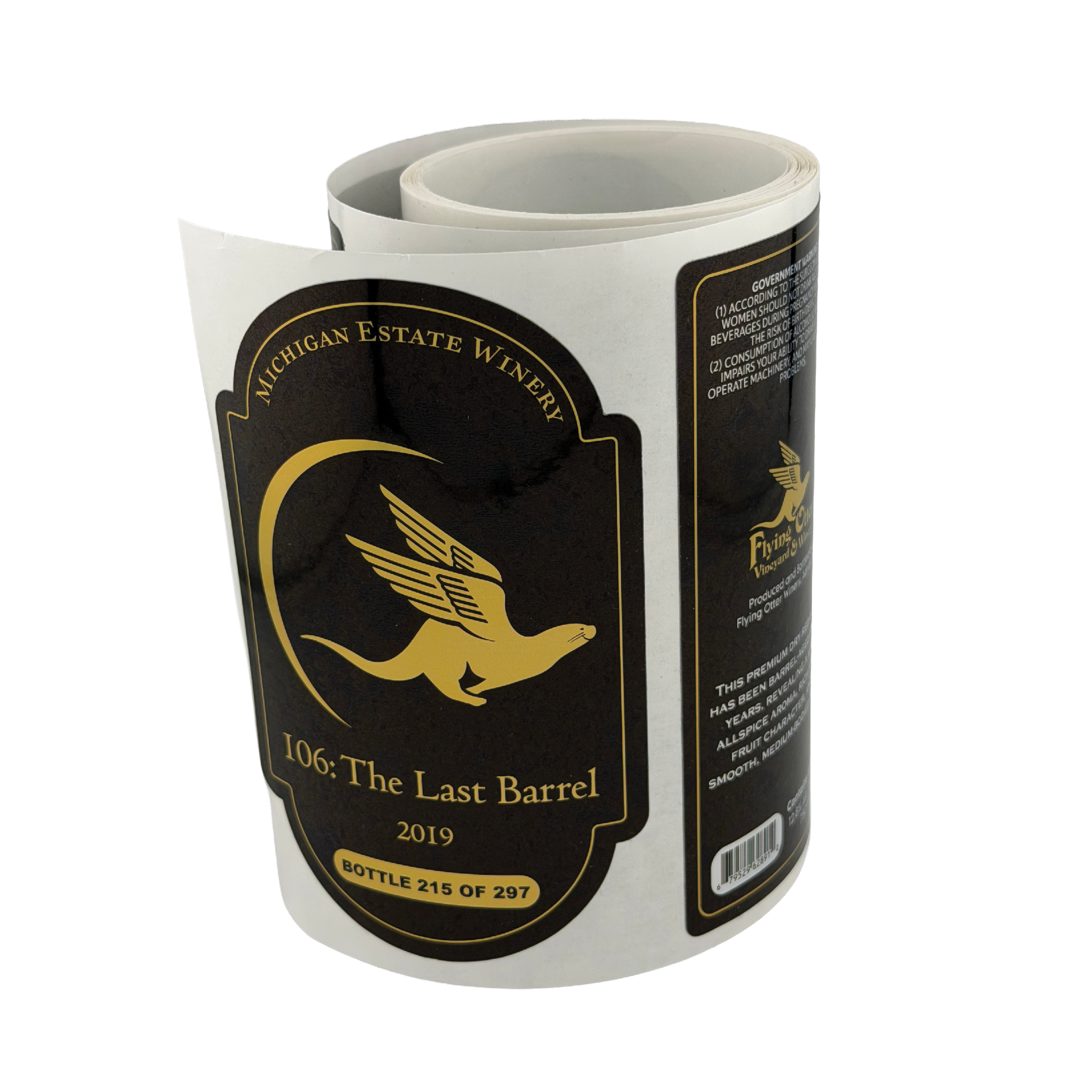 Poly Silver Roll Labels